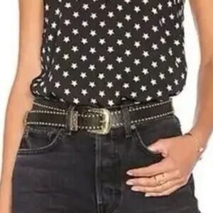 Retail $273 L’Academie Star Print Sleeveless Top